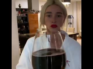 a glass of wine